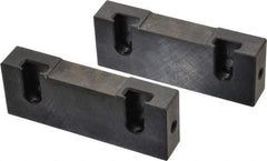 Snap Jaws - 4" Wide x 1-1/2" High x 3/4" Thick, Flat/No Step Vise Jaw - Soft, Steel, Fixed Jaw, Compatible with 4" Vises - First Tool & Supply