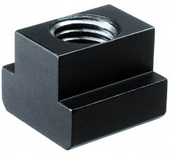 HALDER - M12 Tapped Through T Slot Nut - 15.6mm Slot Width, 25 x 9mm Base Width x Height, 25 x 18mm OAL x Height - First Tool & Supply