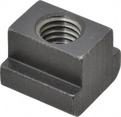 HALDER - M8 Tapped Through T Slot Nut - 9.6mm Slot Width, 15 x 6mm Base Width x Height, 15 x 12mm OAL x Height - First Tool & Supply