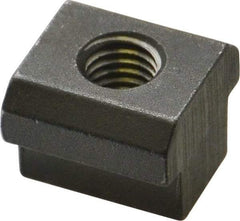 HALDER - M8 Tapped Through T Slot Nut - 11.6mm Slot Width, 18 x 7mm Base Width x Height, 18 x 14mm OAL x Height - First Tool & Supply