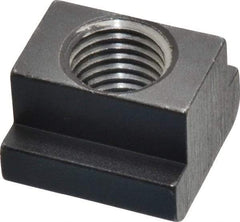 HALDER - M16 Tapped Through T Slot Nut - 17.6mm Slot Width, 28 x 10mm Base Width x Height, 28 x 20mm OAL x Height - First Tool & Supply