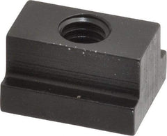 Gibraltar - 5/16-18 Tapped Through T Slot Nut - 7/16" Slot Width, 11/16 x 7/32" Base Width x Height, 7/8 x 1/2" OAL x Height - First Tool & Supply