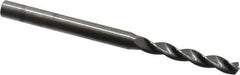 Kennametal - 5/32" 130° Solid Carbide Jobber Drill - Bright Finish, Right Hand Cut, Spiral Flute, Straight Shank, 2.6" OAL, Standard Point - First Tool & Supply