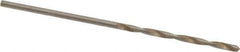 Hertel - #55 135° Cobalt Jobber Drill - Oxide/Gold Finish, Right Hand Cut, Spiral Flute, Straight Shank, 1-7/8" OAL, Split Point - First Tool & Supply