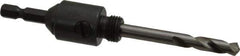 Starrett - 9/16 to 1-3/16" Tool Diam Compatibility, Straight Shank, Stainless Steel Integral Pilot Drill, Hole Cutting Tool Arbor - 1/4" Min Chuck, Hex Shank Cross Section, Threaded Shank Attachment, For SH, DH, CT & D Hole Saws - First Tool & Supply