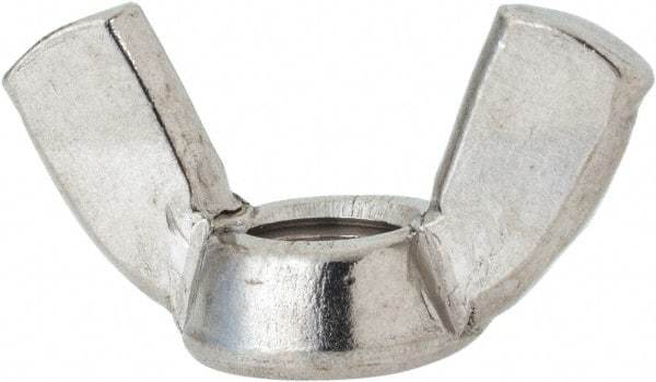 Value Collection - 3/8-16 UNC, Stainless Steel Standard Wing Nut - Grade 316, 1.44" Wing Span, 0.79" Wing Span - First Tool & Supply