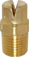 Bete Fog Nozzle - 1/4" Pipe, 120° Spray Angle, Brass, Standard Fan Nozzle - Male Connection, 11.1 Gal per min at 100 psi, 0.203" Orifice Diam - First Tool & Supply