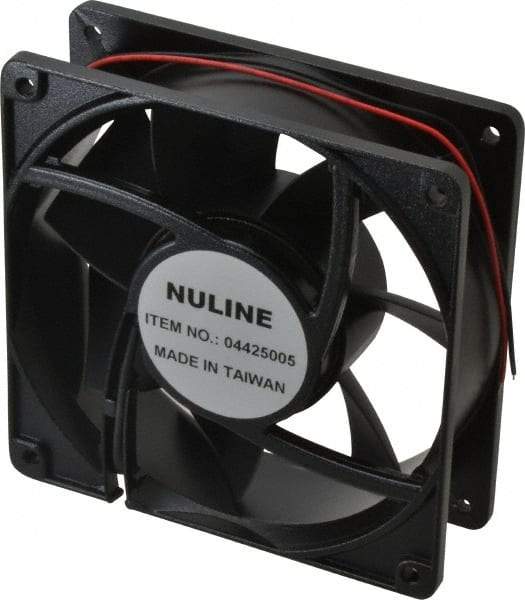 Value Collection - 48 Volts, DC, 145 CFM, Square Tube Axial Fan - 0.4 Amp Rating, 2,600 to 2,900 RPM, 4.7" High x 4.7" Wide x 1-1/2" Deep - First Tool & Supply