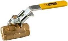 Parker - 1/4" Pipe, Brass Standard Ball Valve - First Tool & Supply