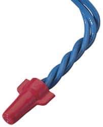 Ideal - 2, 18 to 4, 10 AWG, 600 Volt, Flame Retardant, Wing Twist on Wire Connector - Red, 221°F - First Tool & Supply