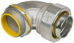 Cooper Crouse-Hinds - 1-1/2" Trade, Malleable Iron Threaded Angled Liquidtight Conduit Connector - Insulated - First Tool & Supply