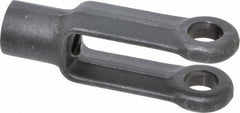 Jergens - 1/2-13 Thread, 1-1/8" Yoke Width, Carbon Steel, Tapped Yoke - 1/2" Hole Diam, 1-7/8" Hole Center to Neck, 15/16" Yoke Arm Height, 13/16" Neck Diam, 1-1/8" Neck Length, 3" OAL - First Tool & Supply