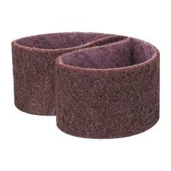 3M - 2" Wide x 18-15/16" OAL, Aluminum Oxide Abrasive Belt - Aluminum Oxide, Medium, Nonwoven, Series SC-BL - First Tool & Supply