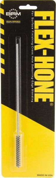 Brush Research Mfg. - 0.197" to 0.216" Bore Diam, 0.8333333 Grit, Aluminum Oxide Flexible Hone - Extra Fine, 8" OAL - First Tool & Supply