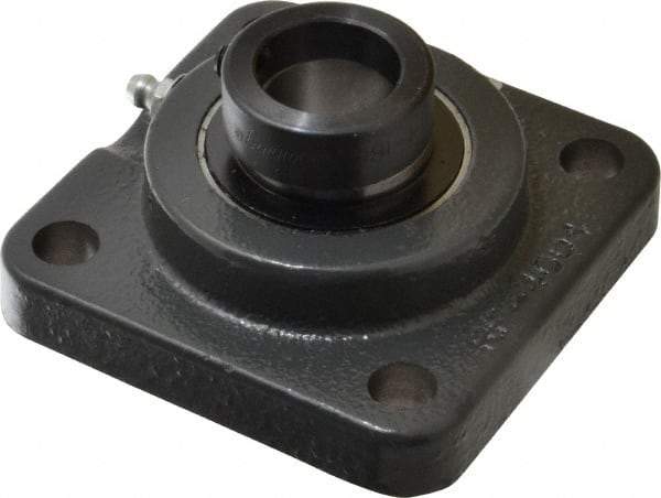 Browning - 1" ID, 3-3/4" OAL x 3-3/4" OAH 4-Bolt Flange - 1,651 Lb Static Cap, 2,801 Lb Dyn Cap, 2-3/4" Btw Mnt Hole Ctrs, Cast Iron - First Tool & Supply