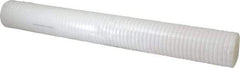 Parker - 2-1/2" OD, 5µ, Polyolefin Thermal Bonded Cartridge Filter - 20" Long - First Tool & Supply