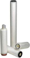 Parker - 2-1/2" OD, 5µ, Polypropylene Absolute Rated-Pleated-Melt Blown Cartridge Filter - 20" Long - First Tool & Supply