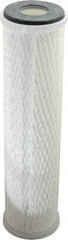 Parker - 2-1/2" OD, 0.5µ, Polypropylene Pleated-Melt Blown & Spun Bonded Cartridge Filter - 10" Long - First Tool & Supply