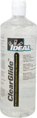 Ideal - 1 Quart Squeeze Bottle, Clear Wire Pulling Lubricant Gel - 30 to 180°F, RoHS Compliant, UL Listed - First Tool & Supply