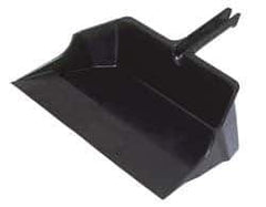 Rubbermaid - 18" Wide x 7-3/4" High Handheld Dustpan - Plastic Body, 6-1/2" Plastic Handle, Black - First Tool & Supply