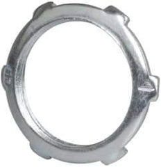 Cooper Crouse-Hinds - 1" Trade, Steel Threaded Rigid/Intermediate (IMC) Conduit Locknut - Noninsulated - First Tool & Supply