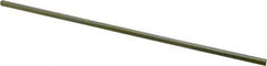 Precision Brand - 12" Long, Gold Dichromate-Plated Key Stock - Medium Carbon Steel - First Tool & Supply