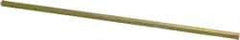 Precision Brand - 12" Long, Gold Dichromate-Plated Key Stock - Medium Carbon Steel - First Tool & Supply