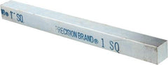 Precision Brand - 12" Long x 1" High x 1" Wide, Zinc-Plated Key Stock - Low Carbon Steel - First Tool & Supply