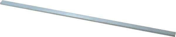 Precision Brand - 12" Long x 3/8" High x 1/8" Wide, Zinc-Plated Key Stock - Low Carbon Steel - First Tool & Supply