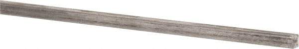 Precision Brand - 12" Long x 1/8" High x 1/8" Wide, Plain Key Stock - Low Carbon Steel - First Tool & Supply