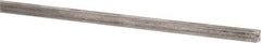 Precision Brand - 12" Long x 1/8" High x 1/8" Wide, Plain Key Stock - Low Carbon Steel - First Tool & Supply