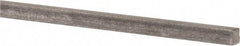 Precision Brand - 12" Long x 3/16" High x 3/16" Wide, Plain Key Stock - Low Carbon Steel - First Tool & Supply