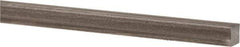 Precision Brand - 12" Long x 1/4" High x 1/4" Wide, Plain Key Stock - Low Carbon Steel - First Tool & Supply