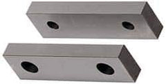 Gibraltar - 8-1/8" Wide x 2-1/2" High x 1" Thick, Flat/No Step Vise Jaw - Soft, Aluminum, Fixed Jaw, Compatible with 8" Vises - First Tool & Supply