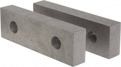 Gibraltar - 8-1/8" Wide x 2-1/2" High x 1-1/4" Thick, Flat/No Step Vise Jaw - Soft, Aluminum, Fixed Jaw, Compatible with 8" Vises - First Tool & Supply