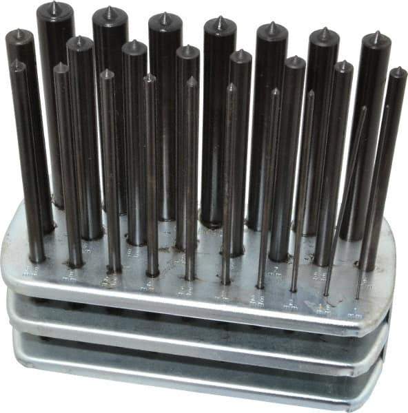 Spellmaco - 25 Piece, 1 to 13mm, Transfer Punch Set - First Tool & Supply