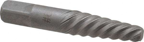 Interstate - Spiral Flute Screw Extractor - #6 Extractor for 5/8 to 7/8" Screw, 3-3/4" OAL - First Tool & Supply