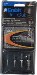 Alden - 4 Piece Screw Extractor/Drill Set - Screw Range 9/32 to 7/16" - First Tool & Supply