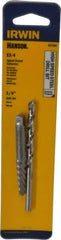 Irwin - 2 Piece Spiral Flute Screw Extractor & Drill Set - Screw Range 9/32 to 3/8" - First Tool & Supply