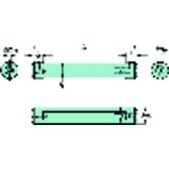 CXS-A075-04-06 Cylindrical Shank With Flat To CoroTurn® XS Double-Ended Adaptor - First Tool & Supply