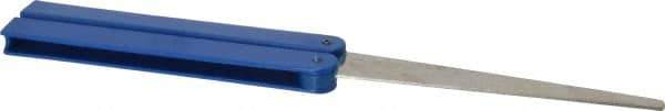 DMT - 9-1/2" OAL Coarse Flat Sharpener Diamond File - 3/4" Wide x 1/16" Thick, 4 LOC, Blue, 325 Grit - First Tool & Supply