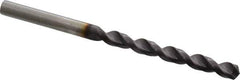 Guhring - 0.2087" 130° Powdered Metal Jobber Drill - FIREX Finish, Right Hand Cut, Parabolic Flute, Straight Shank, 3-3/8" OAL, Cone Relief Point - First Tool & Supply