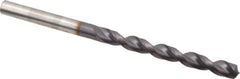 Guhring - 0.2205" 130° Powdered Metal Jobber Drill - FIREX Finish, Right Hand Cut, Parabolic Flute, Straight Shank, 3-21/32" OAL, Cone Relief Point - First Tool & Supply