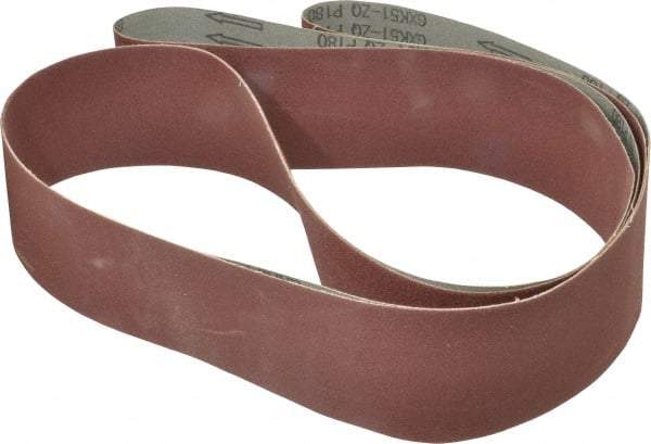 Tru-Maxx - 3" Wide x 132" OAL, 180 Grit, Aluminum Oxide Abrasive Belt - Aluminum Oxide, Very Fine, Coated - First Tool & Supply