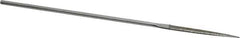 Strauss - 5-1/2" OAL Medium Point Needle Diamond File - 5/32" Wide x 1/16" Thick, 1-5/8 LOC, 126 Grit - First Tool & Supply