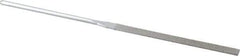 Strauss - 5-1/2" OAL Fine Equalling Needle Diamond File - 15/64" Wide x 1/16" Thick, 2-3/4 LOC, 91 Grit - First Tool & Supply