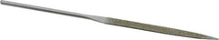 Strauss - 5-1/2" OAL Coarse Knife Needle Diamond File - 13/64" Wide x 1/16" Thick, 2-3/4 LOC, 181 Grit - First Tool & Supply