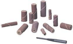 Standard Abrasives - 3/8" Max Roll Diam x 1" OAL, 180 Grit Aluminum Oxide Straight Cartridge Roll - First Tool & Supply