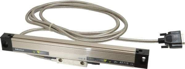 Mitutoyo - 6" Max Measuring Range, 1 µm Resolution, 13" Scale Length, Electromagnetic DRO Linear Scale - 5 µm Accuracy, IP67, 3,500' Cable Length, 0 to 45°C, Series AT715 - First Tool & Supply