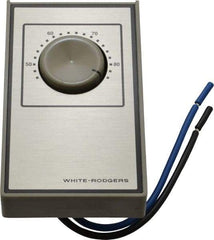 White-Rodgers - 40 to 85°F, Heat Only, Line Voltage Wall Thermostat - 120 to 277 Volts, SPST Switch - First Tool & Supply